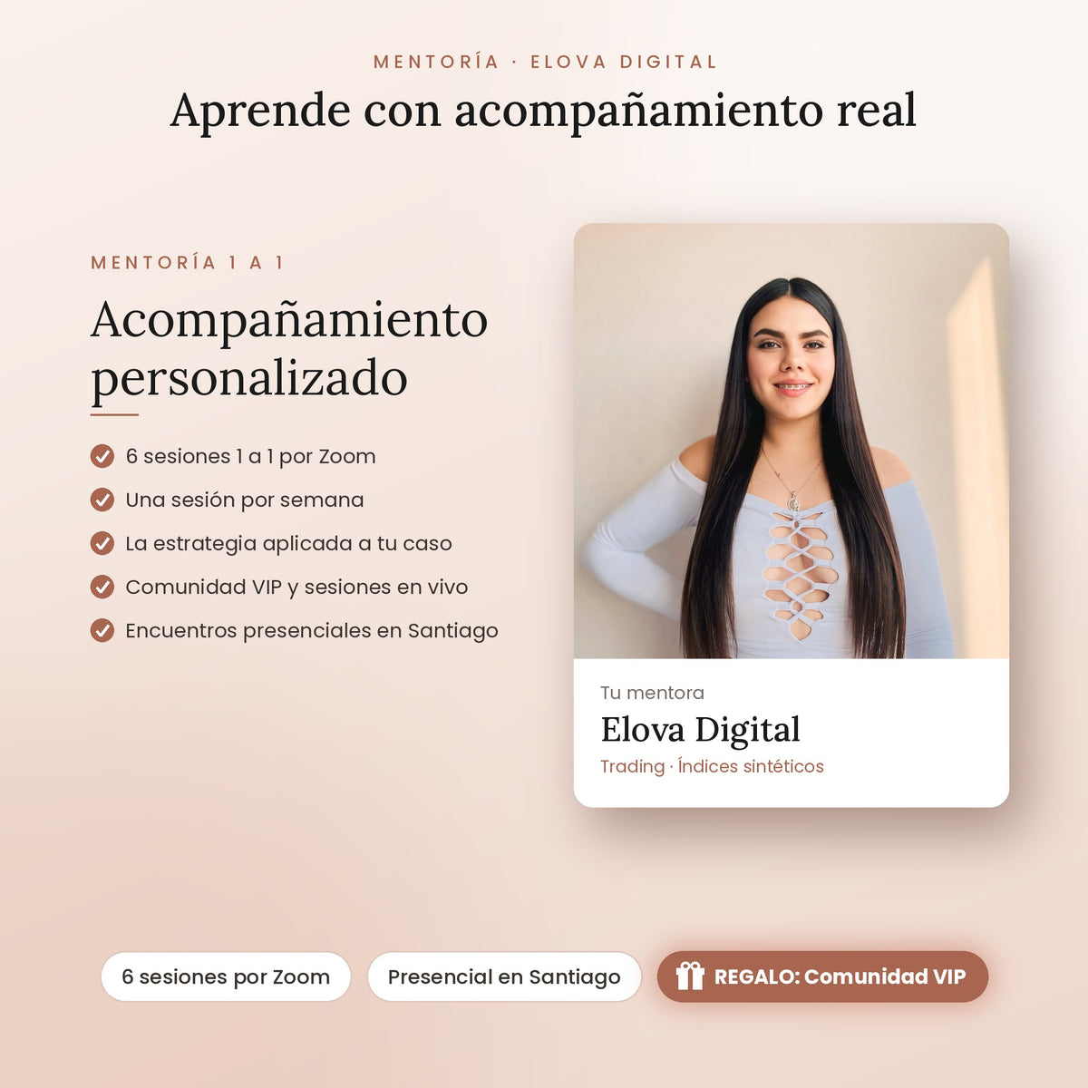 Mentoría 1 a 1 con Elova Digital